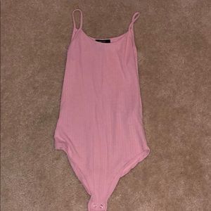 Pink forever 21 bodysuit